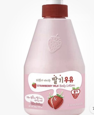 Kwailnara Welcos Korean Strawberry Milk Body Cleanser 560g / 19.7 Oz NEW