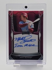 MIKE SCHMIDT 2025 LEAF METAL AUTOGRAPH PINK #I-MS1 /50 PHILLIES Q1725