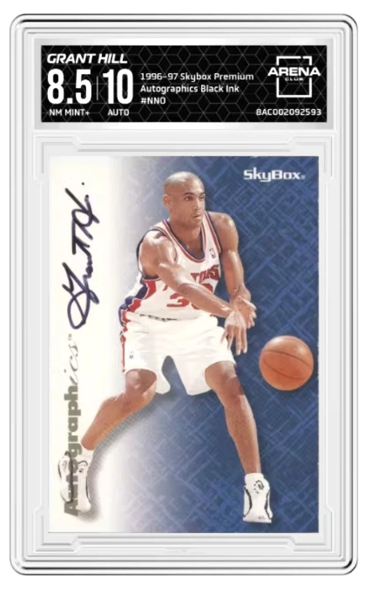 SkyBox Grant Hill Basketball Autographed Sports Trading Cards