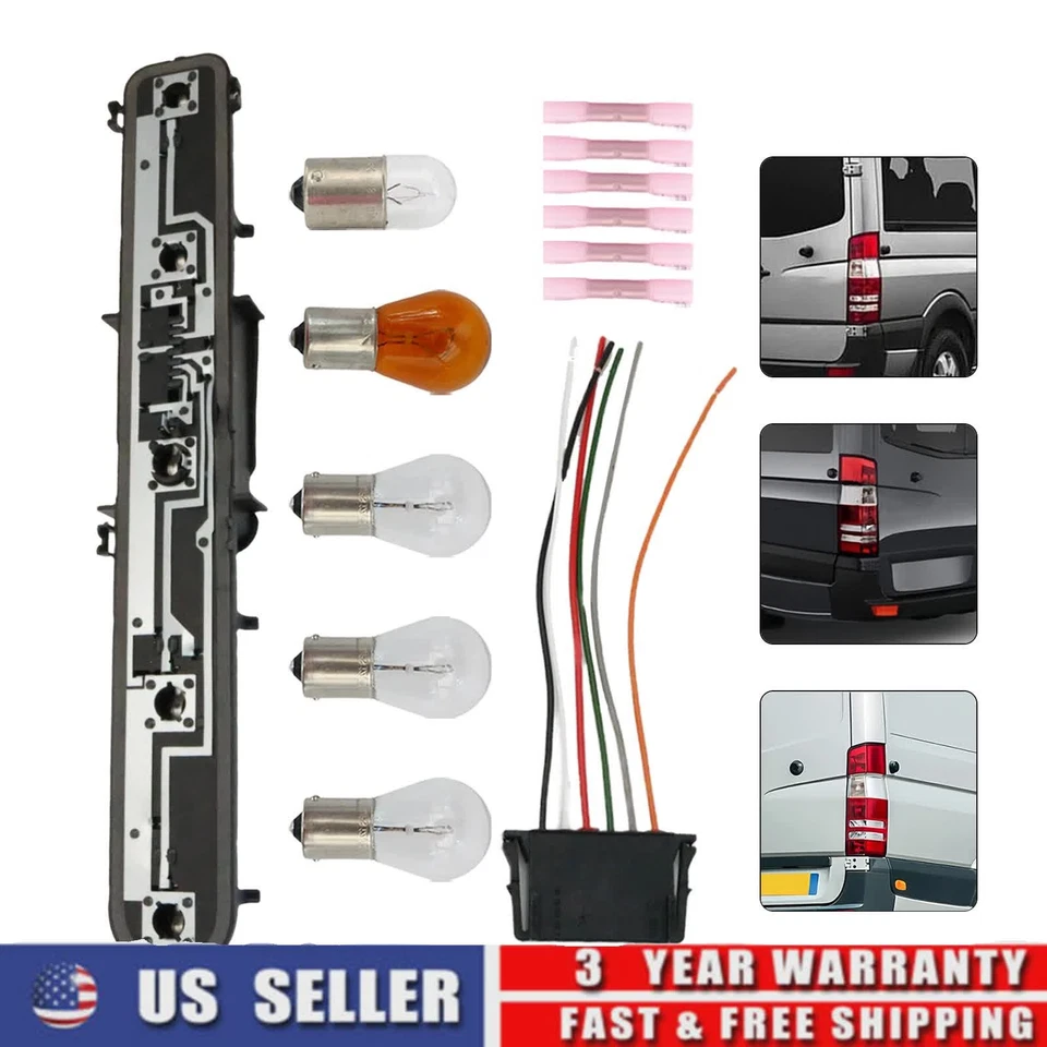 Tail Light Circuit Board w/ Bulbs + Connector For Mercedes Sprinter W906 2007-18 Foto 3 de 4