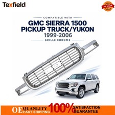 Fits Gmc Sierra 1500 Pickup Truckyukon 1999-2006 Grille Chrome
