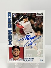 2019 Topps Update 1984 Topps Baseball Auto Michael Chavis #84A-MCA Red Sox
