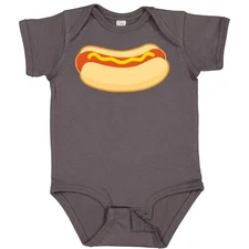 Inktastic Funny Hot Dog Baby Bodysuit Food Bbq Picnic Summer Apparel One-piece