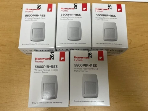 5 PACK 5800PIR-RES ADEMCO HONEYWELL WIRELESS MOTION DETECTOR 80LB PET IMMUNE NEW