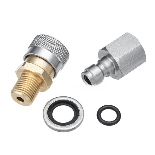 Connettore rapido in acciaio inox 1/8 perBSPP con filettature interne esterne - Foto 9 di 12