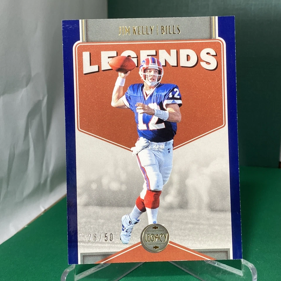 2022 Panini Legacy. Jim Kelly. 28/50. Blue.Legends - Image 2 of 4