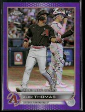 2022 Topps Chrome Update #USC122 Alek Thomas Purple Refractor, Diamondbacks