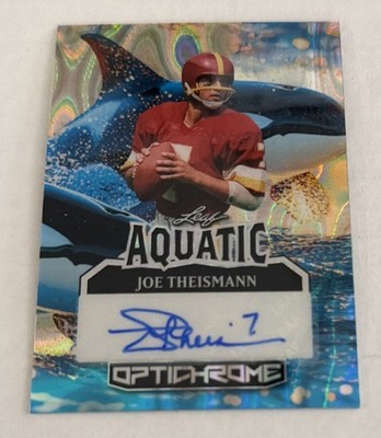 スポーツ選手 leaf AUTHENTIC DRAFT SIGNATURE Leaf 2025 Optichrome Aquatic 1/1 Auto Joe Theismann Redskins