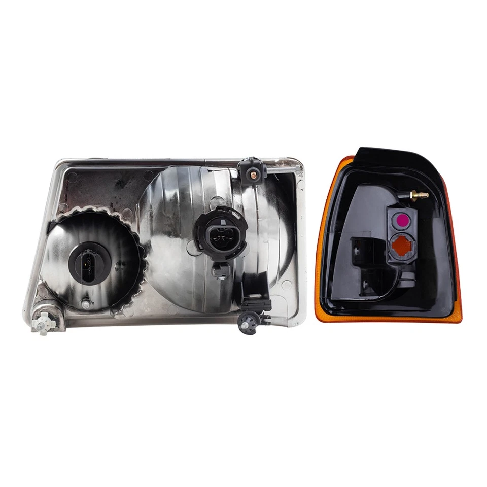 Juego de faros halógenos para Ford Ranger 2001-2005 con luces de señalización de estacionamiento en esquina Foto 4 de 4