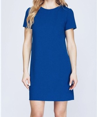 she + sky Boutique Shortsleeve Shift Dress Royal Blue Women s Size Large NWT