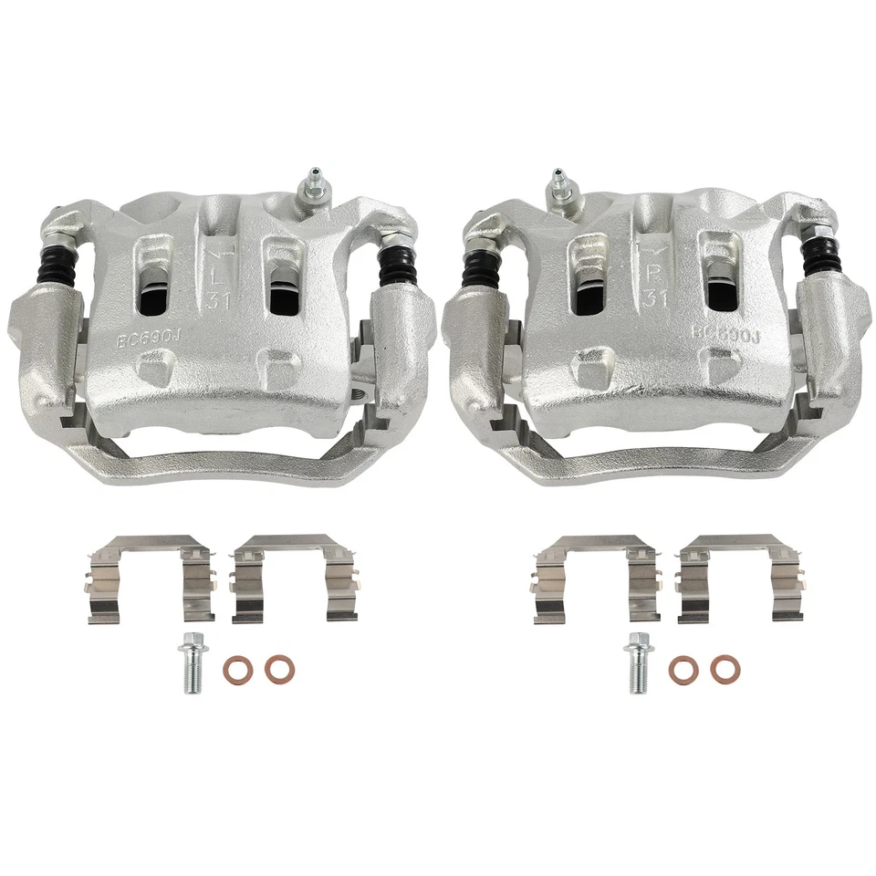 For 2011 2012 2013 Infiniti M37 AWD Front Brake Calipers w/ Bracket Pair - Изображение 2 из 4