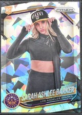 2025 Panini Prizm #142 Sarah Ashlee Barker Cracked Ice & Base Card-Variation
