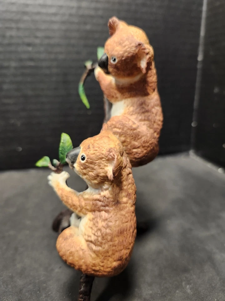 Koala Bear Figurine Climbing A Tree Franklin Mint 1988 Adorable - Image 4 of 4