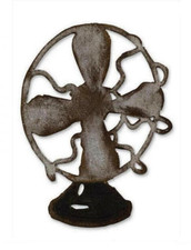 1 Stanzschablone Vintage Uhr Ventilator, Tim Holtz, Sizzix Bigz