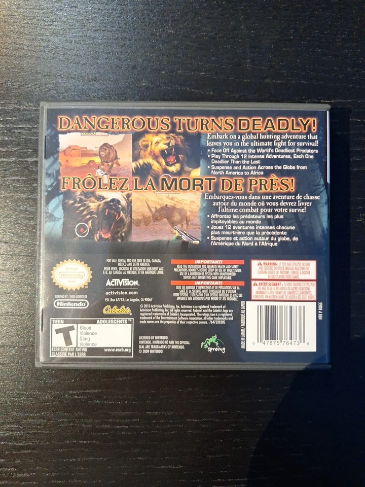 Cabela's Dangerous Hunts 2011 (Nintendo DS, 2010) - Image 2 of 4