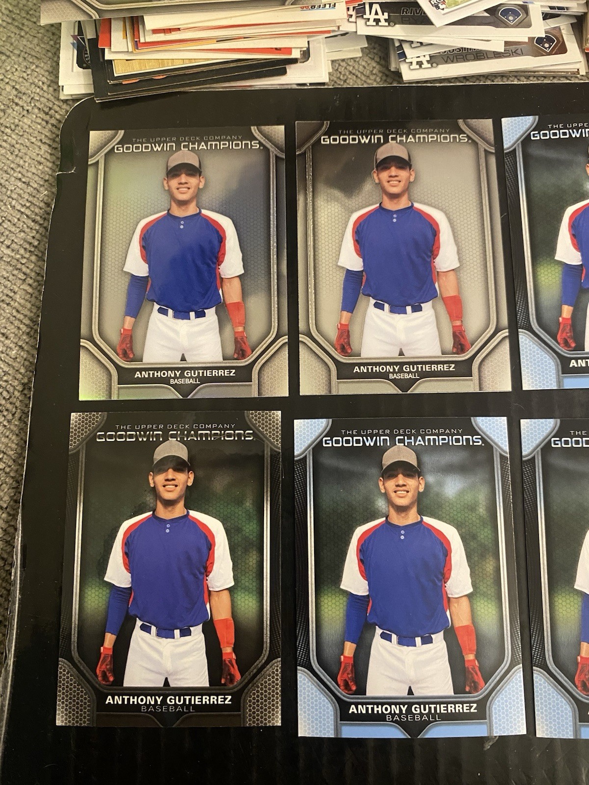 (11) 2024 Anthony Gutierrez Goodwin Upper Deck Pre Rookie Lot Rangers