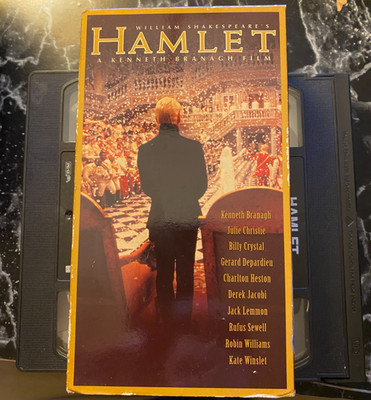 Hamlet VHS 1996 Kate Winslet Drama Shakespeare 2 Tapes Plays But Has Static A3
