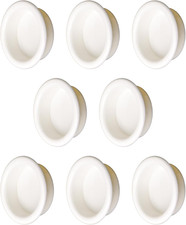 8 Pack Closet Door Finger Pull, Plastic round Sliding Pull, Recessed Kitchen Cab