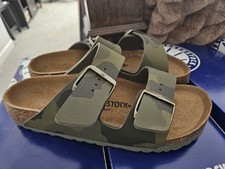 Birkenstock BS Arizona Narrow Fit Desert Soil Camo Green Womans Size 8 EU 39