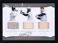 2017 National Treasures Holo Gold 6/10 Jackie Robinson Roberto Clemente HOF g2u