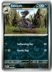 Salazzle 140/197 Obsidian Flames Reverse Holo Uncommon