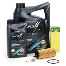 6L WOLF 5W30 C3 LL III + MANN Ölfilter für BMW 1er 3er 5er X3 X5 B37 B38 B47 B48
