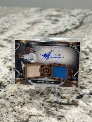 2021 Topps Museum Collection - Monte Harrison RPA Rookie Patch Auto RPA /50
