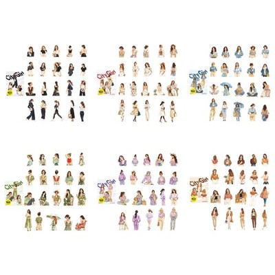 Dynamic Cartoon Fashion Female Transfers Journal Decorations Craft Materials Set