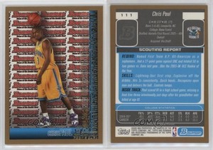 2005-06 Bowman Draft Gold Chris Paul #111 Rookie RC