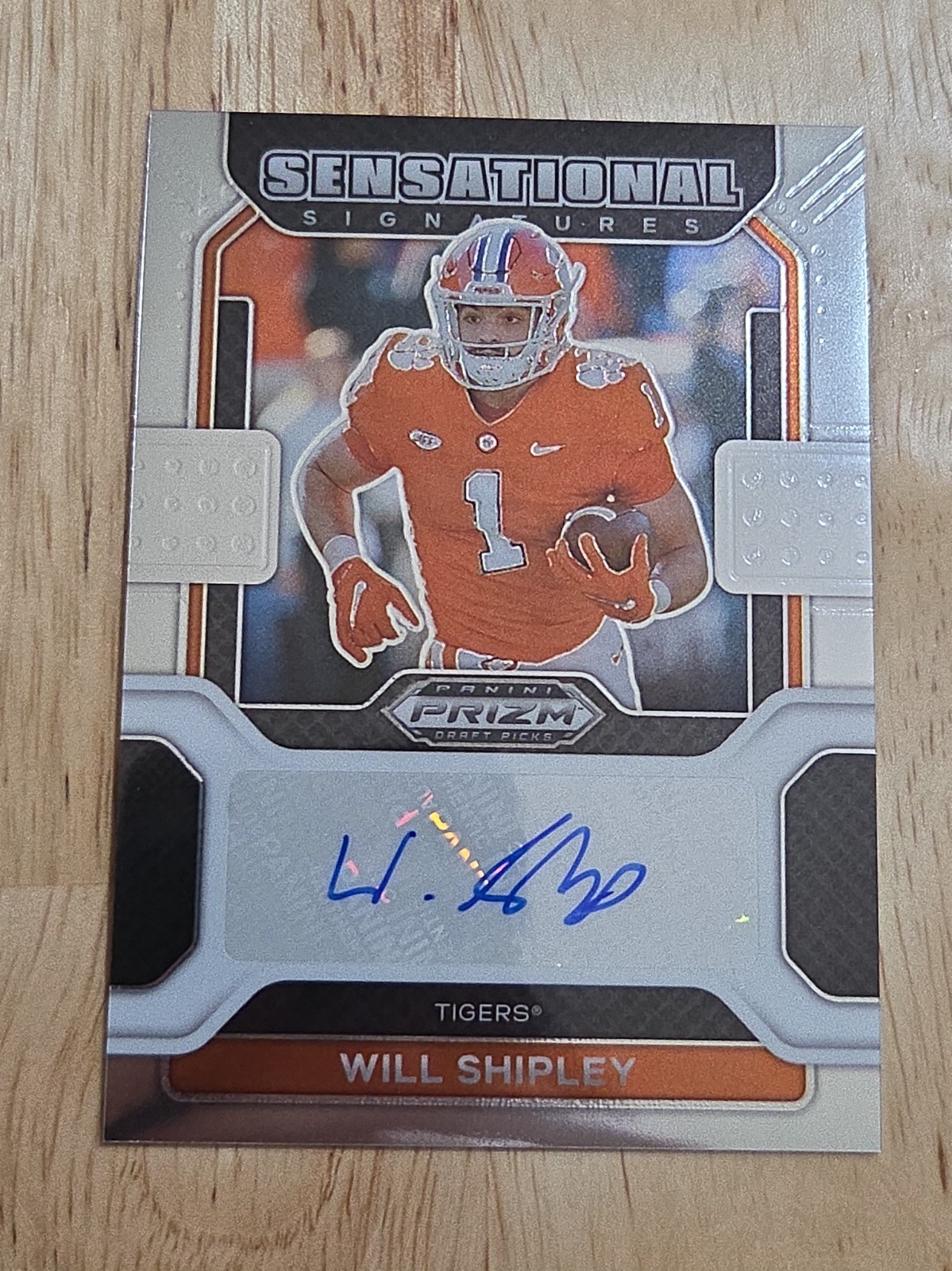 2022 Prizm Draft Picks WILL SHIPLEY Sensational Autograph Rookie Auto Clemson