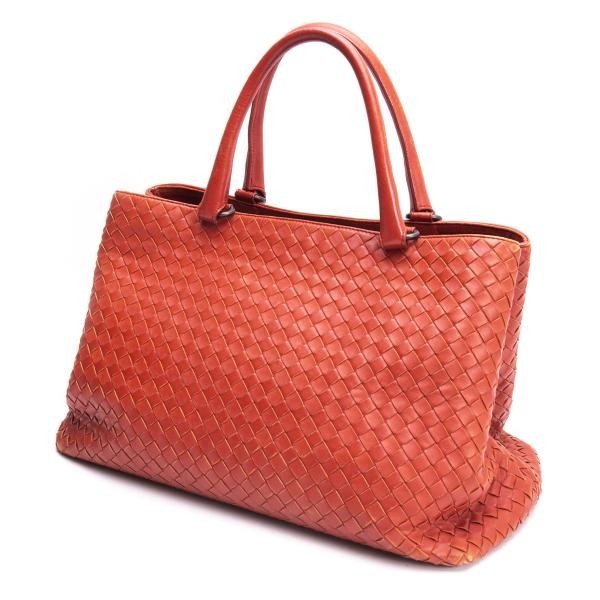 Used Bottega Veneta 223377 V0016 6580 Intrecciato Handbag Red Ladies