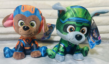 NEW PAW Patrol: The Mighty Movie Lot of 2 Plushies ZUMA  Rocky 6  Gund NWT