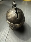 Vintage Cast Metal Knight Helmet Coin Bank Piggy Bank Ornate Medieval Decor — photo 3