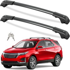 Tuyoung Lockable Roof Rack Cross Bars 220lbs for 2018-24 Chevy Equinox