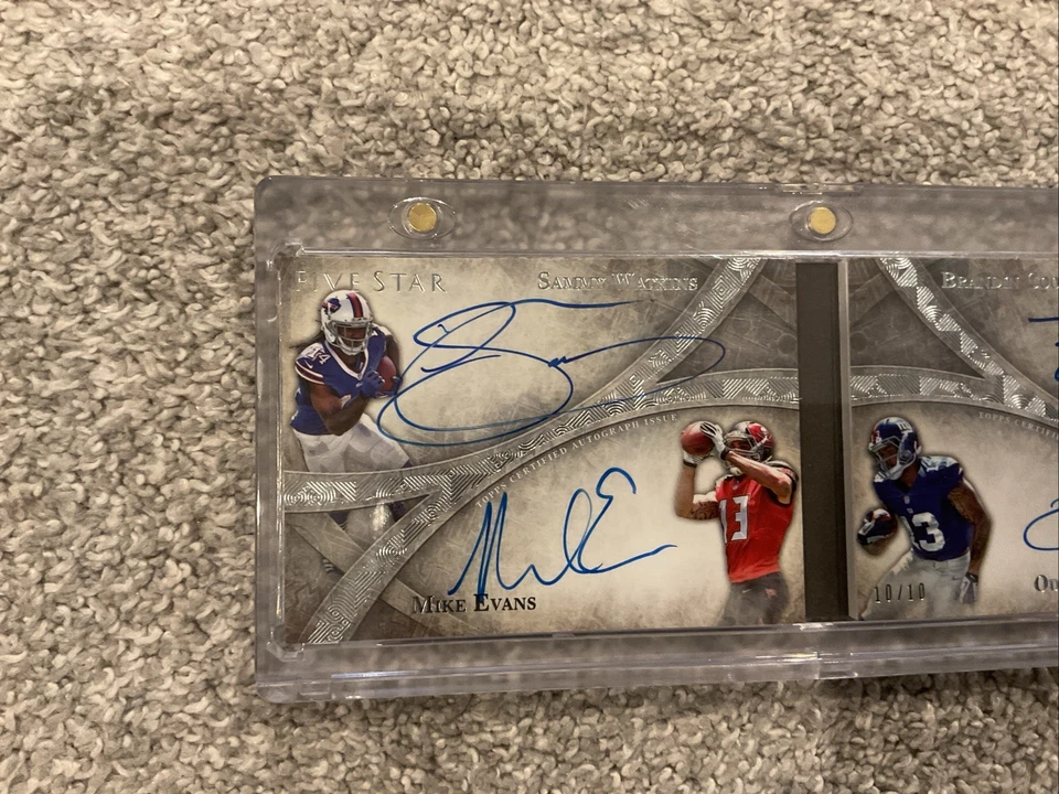 Sammy Watkins, Mike Evan’s, Brandin Cooks, Obj Rookie Booklet Auto 10/10 2014!🔥 Foto 3 de 4