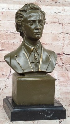 Limitierte Auflage Chopin Büste Bronze Statue Of Klassische Klavier Composer für