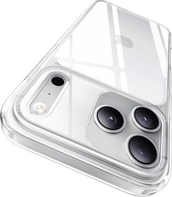 iPhone 17 Pro Max Case Smooth Crystal Clear, Anti-Yellow & Virgin TPU, 15FT Prot