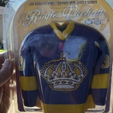 Los Angeles Kings Rogie Vachon Mini Jersey Purple Gold Collectible