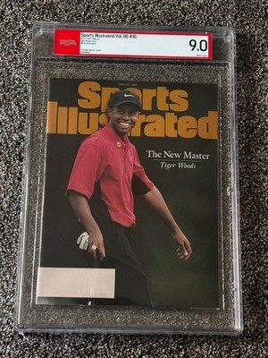 1997 Tiger Woods Sports Illustrated SI The New Master Magazine Vol 86 #16 PSA 9