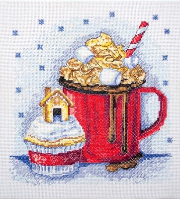 Counted Cross Stitch Kit ''Christmas mriia'' Project Kit