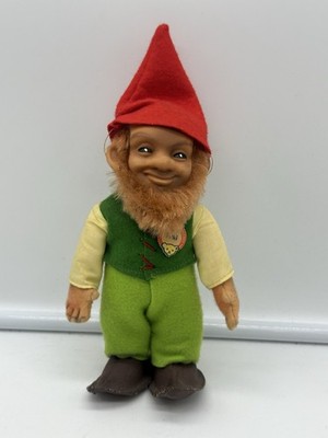 Vintage Steiff Dwarf Gnome Lucki Rubber & Mohair 7''