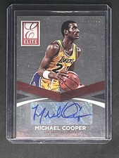 2014 Panini Donruss Elite Michael Cooper Auto /199 Laker