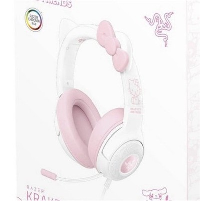 美品】Razer KRAKEN QUARTZ PINK KITTY ハローキティ Razer Kraken Kitty V2 Hello Kitty Edition USB Headset Pink White