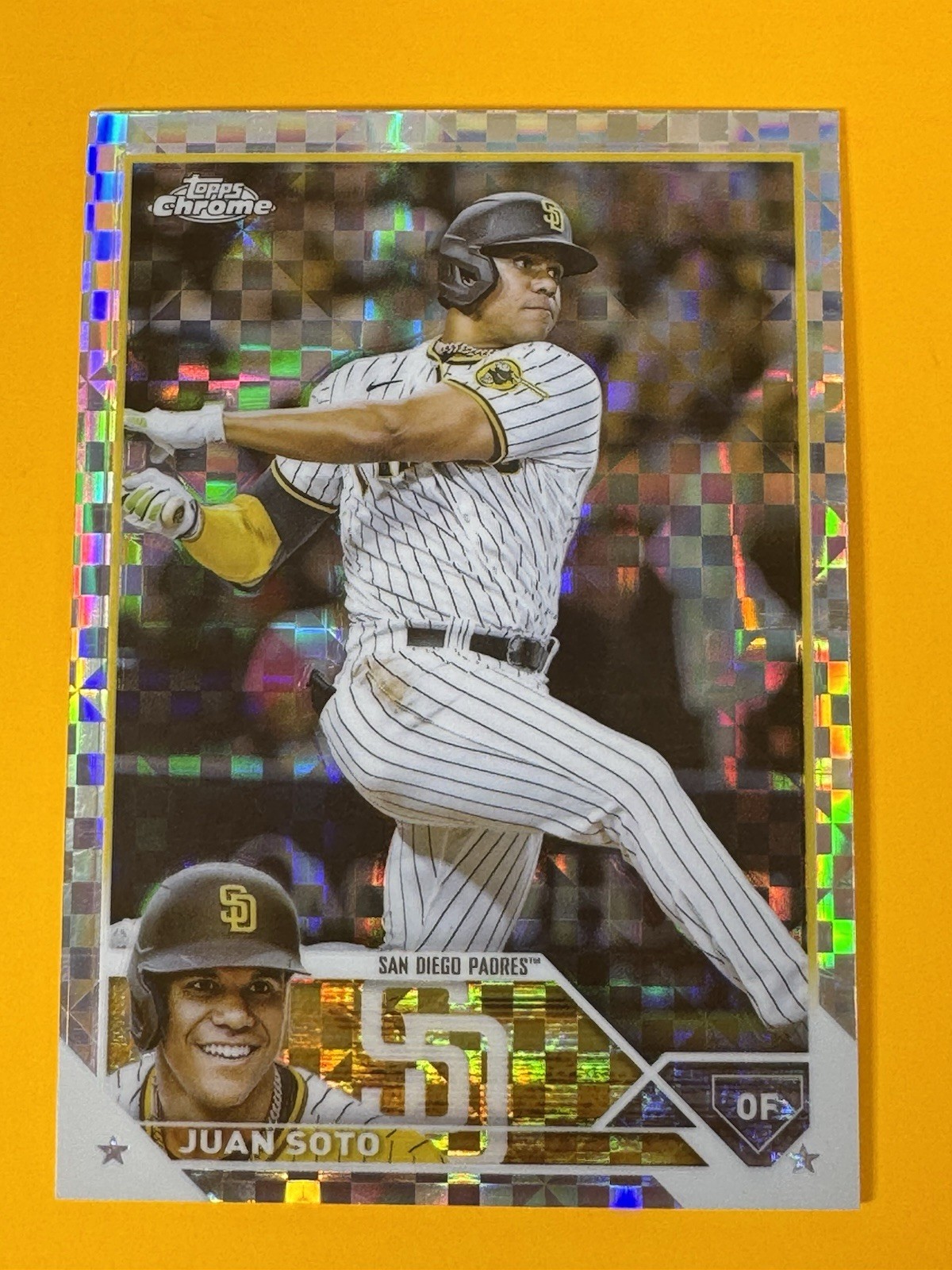 2023 Topps Chrome Xfractor Juan Soto #100 San Diego Padres
