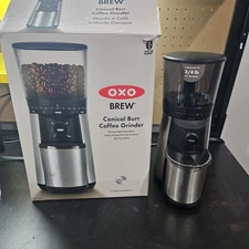 OXO Brew Conical Burr Coffee Grinder (8717000) – Stainless Steel – Used w/ Box