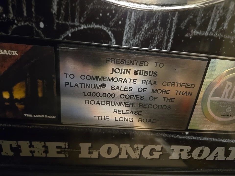 Nickleback The Long Road Riaa Certified Platinum Plaque Official - Imagem 3 de 4