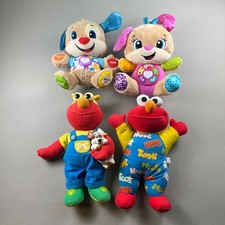 4x Interactive Plushies Sesame Street Talking Elmo Fisher Price Smart Stages