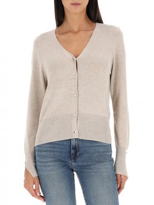 ONLY CARDIGAN VENICE LIFE V-AUSSCHNITT BEIGE