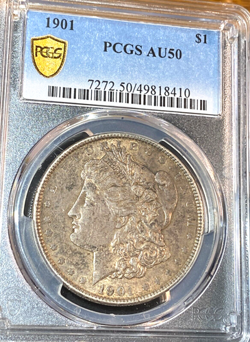 1901 Morgan Silver Dollar PCGS AU50 Super Original Key Best Price Ebay* CHN