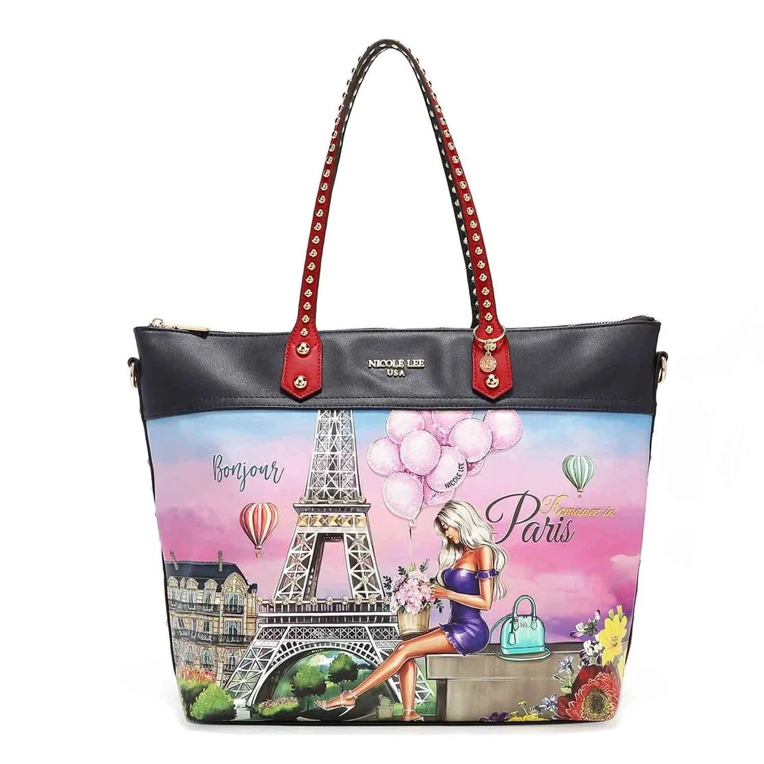 Nicole Lee Handbag Romance in Paris Shopper Bag For Women | eBay